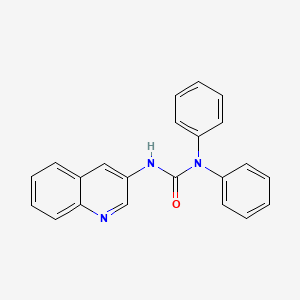 molecular formula C22H17N3O B2967932 1,1-Diphenyl-3-(quinolin-3-yl)urea CAS No. 496038-44-9