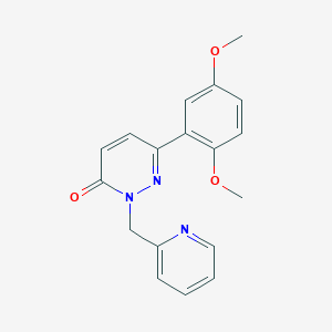 molecular formula C18H17N3O3 B2967937 6-(2,5-dimethoxyphenyl)-2-(pyridin-2-ylmethyl)pyridazin-3(2H)-one CAS No. 941930-81-0