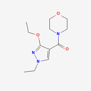 molecular formula C12H19N3O3 B2967942 (3-乙氧基-1-乙基-1H-吡唑-4-基)(吗啉基)甲酮 CAS No. 1014049-18-3