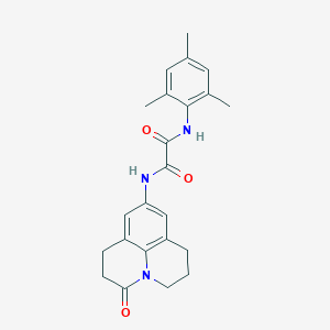 N1-mesityl-N2-(3-oxo-1,2,3,5,6,7-hexahydropyrido[3,2,1-ij]quinolin-9-yl)oxalamide