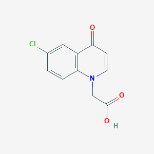 molecular formula C11H8ClNO3 B2967952 2-(6-chloro-4-oxoquinolin-1(4H)-yl)acetic acid CAS No. 1092288-66-8