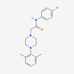 N-(4-bromophenyl)-2-[4-(2,6-dimethylphenyl)piperazin-1-yl]acetamide