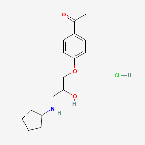 1-(4-(3-(Cyclopentylamino)-2-hydroxypropoxy)phenyl)ethanone hydrochloride