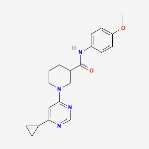 1-(6-cyclopropylpyrimidin-4-yl)-N-(4-methoxyphenyl)piperidine-3-carboxamide