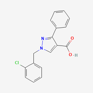 1-(2-chlorobenzyl)-3-phenyl-1H-pyrazole-4-carboxylic acid