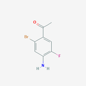 molecular formula C8H7BrFNO B2967979 1-(4-Amino-2-bromo-5-fluorophenyl)ethanone CAS No. 1260679-46-6