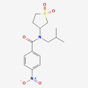 N-(1,1-dioxothiolan-3-yl)-N-(2-methylpropyl)-4-nitrobenzamide