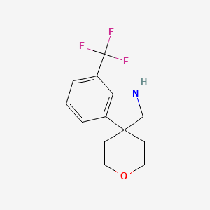 7-(Trifluoromethyl)-1,2-dihydrospiro[indole-3,4'-oxane]