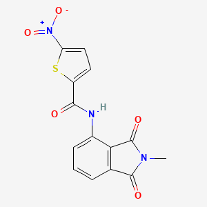 N-(2-methyl-1,3-dioxoisoindolin-4-yl)-5-nitrothiophene-2-carboxamide