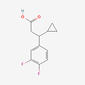 beta-Cyclopropyl-3,4-difluorobenzenepropanoic acid
