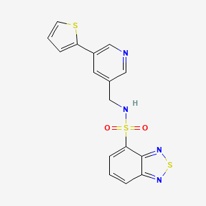N-((5-(thiophen-2-yl)pyridin-3-yl)methyl)benzo[c][1,2,5]thiadiazole-4-sulfonamide