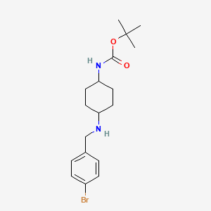 tert-Butyl (1R*,4R*)-4-(4-bromobenzylamino)cyclohexylcarbamate
