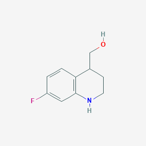 molecular formula C10H12FNO B2968037 (7-氟-1,2,3,4-四氢喹啉-4-基)甲醇 CAS No. 1515206-88-8