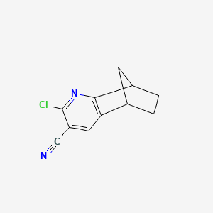 4-Chloro-3-azatricyclo[6.2.1.0,2,7]undeca-2(7),3,5-triene-5-carbonitrile
