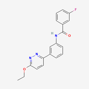molecular formula C19H16FN3O2 B2968065 N-(3-(6-ethoxypyridazin-3-yl)phenyl)-3-fluorobenzamide CAS No. 922814-19-5