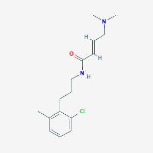 (E)-N-[3-(2-Chloro-6-methylphenyl)propyl]-4-(dimethylamino)but-2-enamide