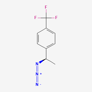 molecular formula C9H8F3N3 B2968071 1-[(1R)-1-azidoethyl]-4-(trifluoromethyl)benzene CAS No. 1260595-01-4
