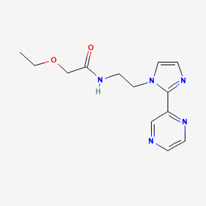 2-ethoxy-N-(2-(2-(pyrazin-2-yl)-1H-imidazol-1-yl)ethyl)acetamide