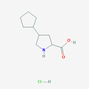 4-cyclopentylpyrrolidine-2-carboxylic acid hydrochloride, Mixture of diastereomers