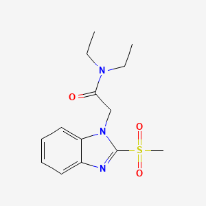 N,N-diethyl-2-(2-methanesulfonyl-1H-1,3-benzodiazol-1-yl)acetamide