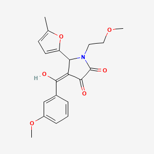 3-Hydroxy-4-(3-methoxy-benzoyl)-1-(2-methoxy-ethyl)-5-(5-methyl-furan-2-yl)-1,5-dihydro-pyrrol-2-one