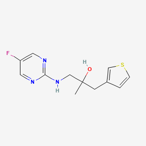 1-[(5-Fluoropyrimidin-2-yl)amino]-2-methyl-3-thiophen-3-ylpropan-2-ol