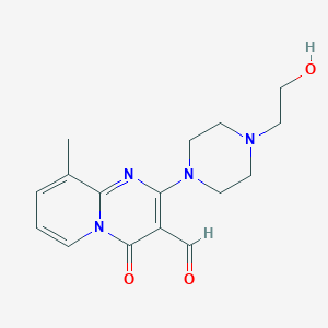 2-[4-(2-Hydroxyethyl)piperazin-1-yl]-9-methyl-4-oxopyrido[1,2-a]pyrimidine-3-carbaldehyde