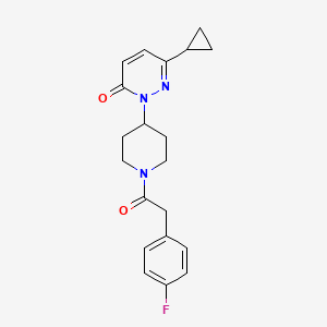 6-Cyclopropyl-2-[1-[2-(4-fluorophenyl)acetyl]piperidin-4-yl]pyridazin-3-one