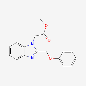 methyl 2-(2-(phenoxymethyl)-1H-benzo[d]imidazol-1-yl)acetate