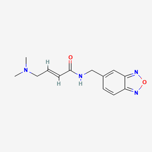 (E)-N-(2,1,3-Benzoxadiazol-5-ylmethyl)-4-(dimethylamino)but-2-enamide