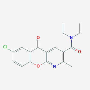 7-chloro-N,N-diethyl-2-methyl-5-oxo-5H-chromeno[2,3-b]pyridine-3-carboxamide