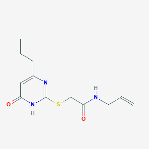 N-allyl-2-((6-oxo-4-propyl-1,6-dihydropyrimidin-2-yl)thio)acetamide