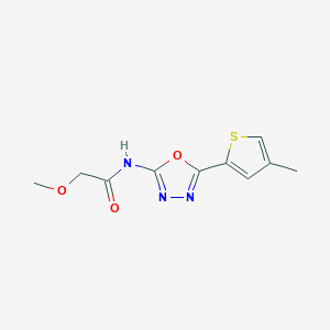 2-methoxy-N-(5-(4-methylthiophen-2-yl)-1,3,4-oxadiazol-2-yl)acetamide