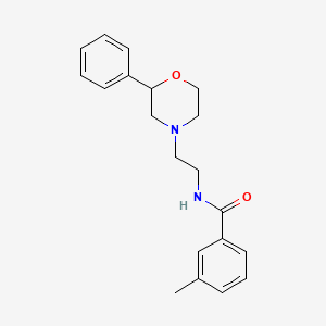 3-methyl-N-(2-(2-phenylmorpholino)ethyl)benzamide