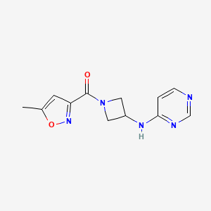 N-[1-(5-methyl-1,2-oxazole-3-carbonyl)azetidin-3-yl]pyrimidin-4-amine