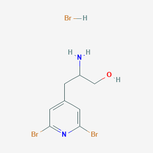 2-Amino-3-(2,6-dibromopyridin-4-yl)propan-1-ol;hydrobromide