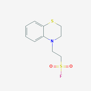 molecular formula C10H12FNO2S2 B2968194 2-(2,3-Dihydro-1,4-benzothiazin-4-yl)ethanesulfonyl fluoride CAS No. 2249591-57-7