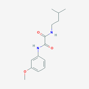 molecular formula C14H20N2O3 B2968195 N'-(3-甲氧基苯基)-N-(3-甲基丁基)草酰胺 CAS No. 404378-31-0