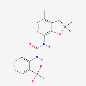 N-[2-(trifluoromethyl)phenyl]-N'-(2,2,4-trimethyl-2,3-dihydro-1-benzofuran-7-yl)urea
