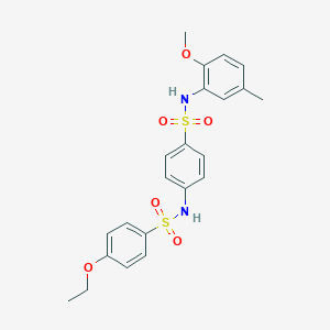 molecular formula C22H24N2O6S2 B296820 4-ethoxy-N-{4-[(2-methoxy-5-methylphenyl)sulfamoyl]phenyl}benzenesulfonamide 