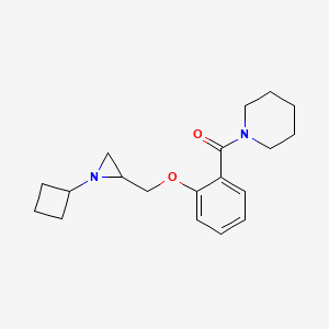 [2-[(1-Cyclobutylaziridin-2-yl)methoxy]phenyl]-piperidin-1-ylmethanone