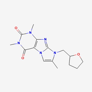 1,3,7-trimethyl-8-((tetrahydrofuran-2-yl)methyl)-1H-imidazo[2,1-f]purine-2,4(3H,8H)-dione
