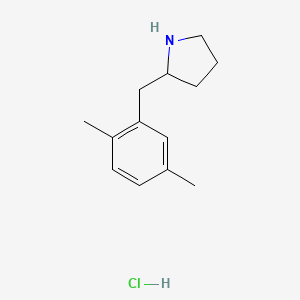 2-[(2,5-Dimethylphenyl)methyl]pyrrolidine hydrochloride