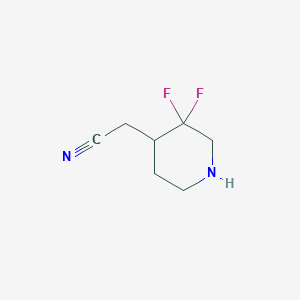 2-(3,3-Difluoropiperidin-4-yl)acetonitrile