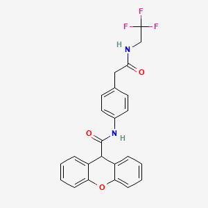 N-(4-(2-oxo-2-((2,2,2-trifluoroethyl)amino)ethyl)phenyl)-9H-xanthene-9-carboxamide
