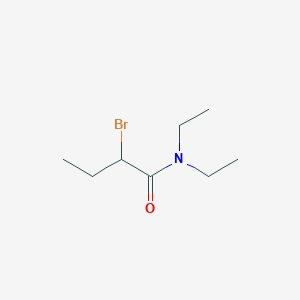 molecular formula C8H16BrNO B2968244 2-溴-N,N-二乙基丁酰胺 CAS No. 31457-55-3
