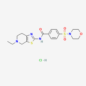 N-(5-ethyl-4,5,6,7-tetrahydrothiazolo[5,4-c]pyridin-2-yl)-4-(morpholinosulfonyl)benzamide hydrochloride