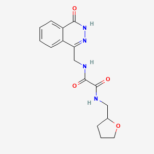 N-[(4-oxo-3,4-dihydrophthalazin-1-yl)methyl]-N'-(tetrahydrofuran-2-ylmethyl)ethanediamide