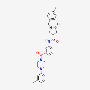 1-(4-methylbenzyl)-N-(3-{[4-(3-methylphenyl)piperazin-1-yl]carbonyl}phenyl)-5-oxopyrrolidine-3-carboxamide