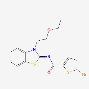 (Z)-5-bromo-N-(3-(2-ethoxyethyl)benzo[d]thiazol-2(3H)-ylidene)thiophene-2-carboxamide